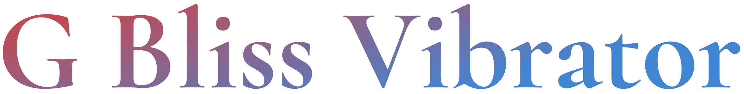 G Bliss Vibrator-logo