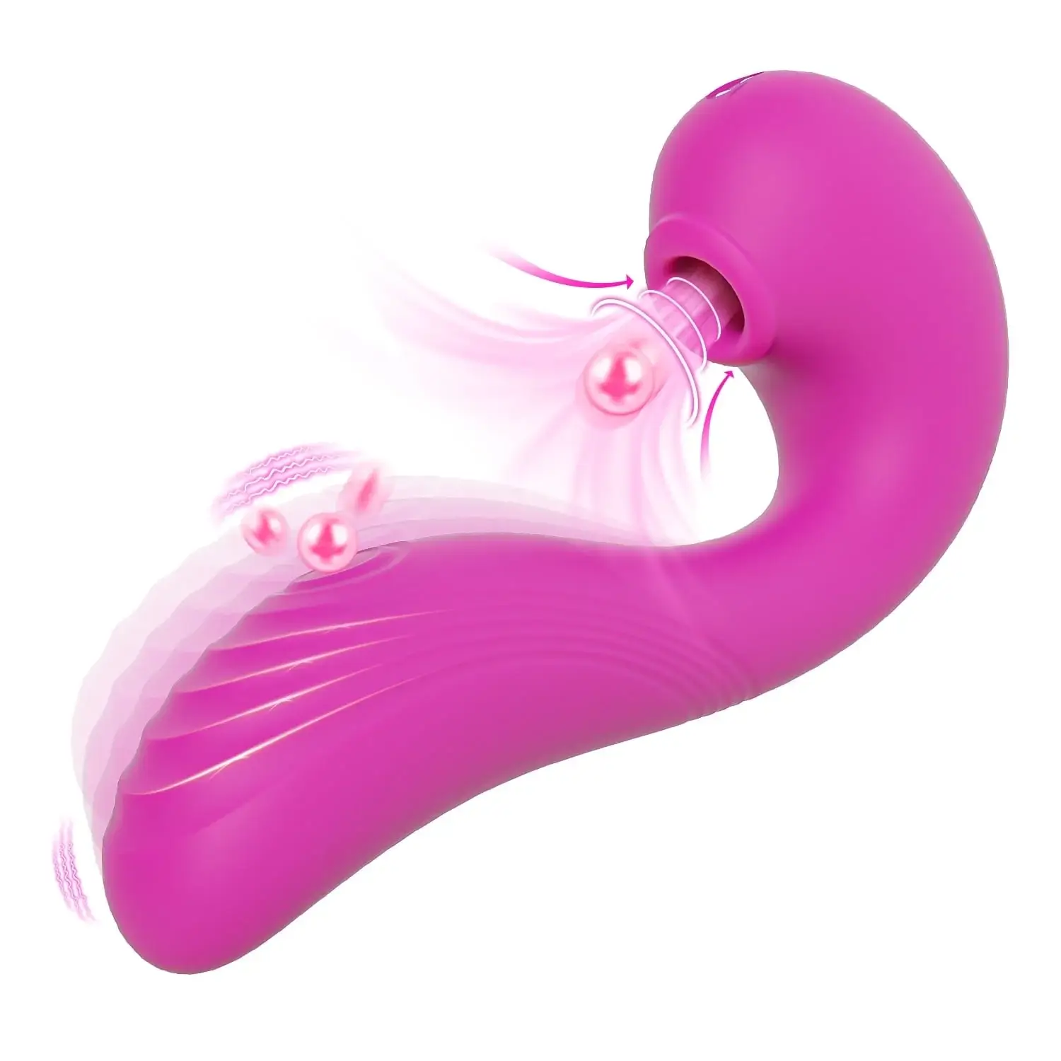 TRIPLE AROUSAL Clitoral Sucking 5 Licking 10 Vibrating G Spot Vibrator