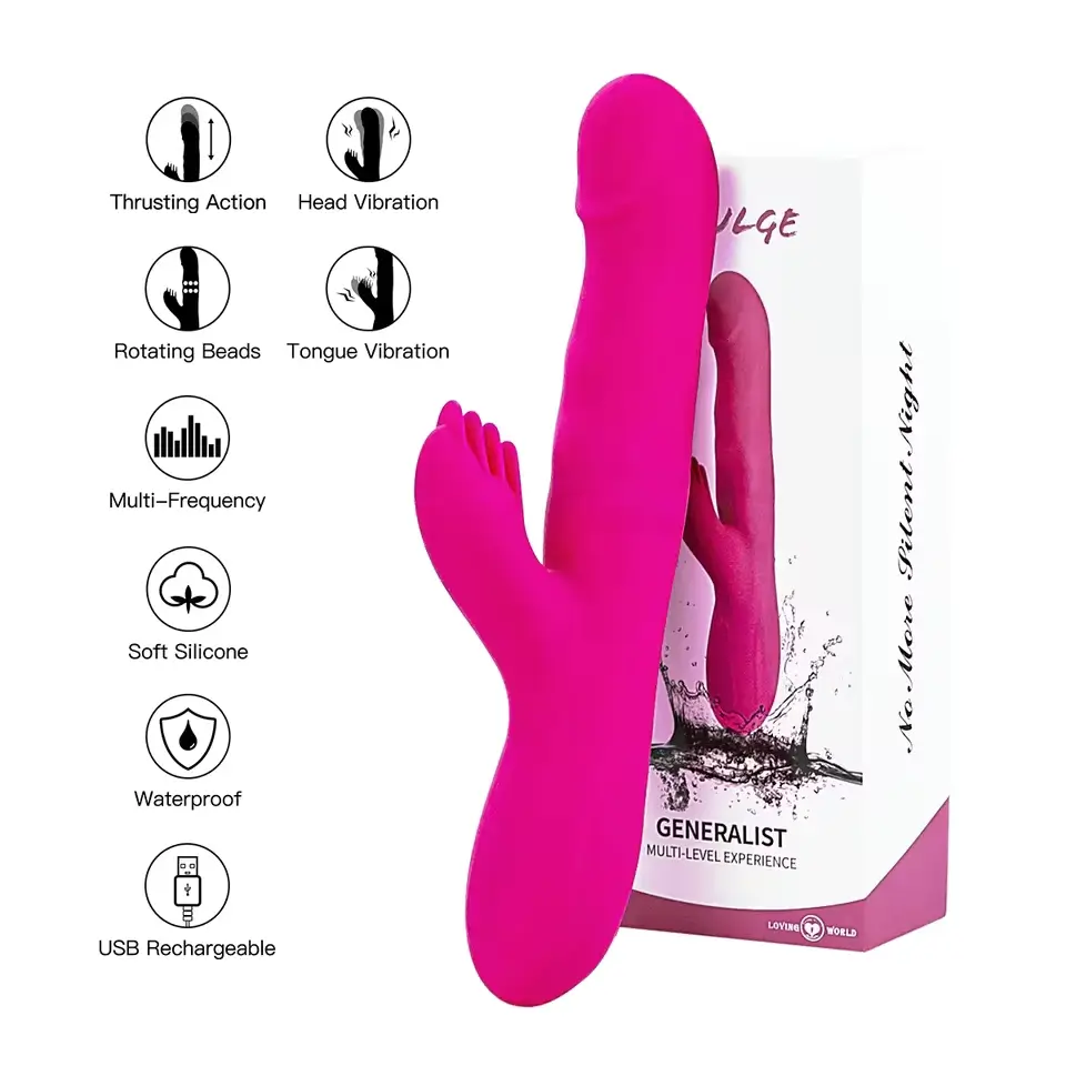 Flickering dual thruster Thrusting rabbit vibrator - Image 3