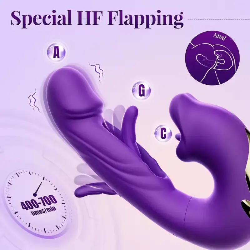 XDragon Flapping Clit Vibrator - Kissing Mouth & Vibration -  gblissvibrator.com