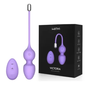 The Menina - Bouncing and Rolling Silicone Vibrating Kegel Exerciser with Remote